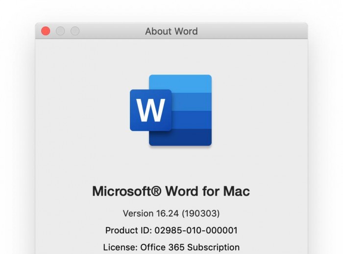 microsoft office for mac new version